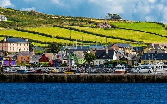 The colorful town of Dingle, in County Kerry. The colorful town of Dingle, in County Kerry.