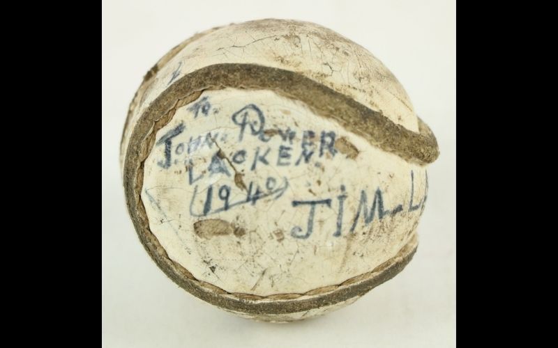 A signed match ball from the 1939 GAA Hurling Final. (Fonsie Mealy)