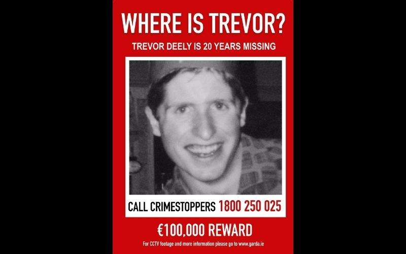 A poster appealing for information about Trevor Deely.