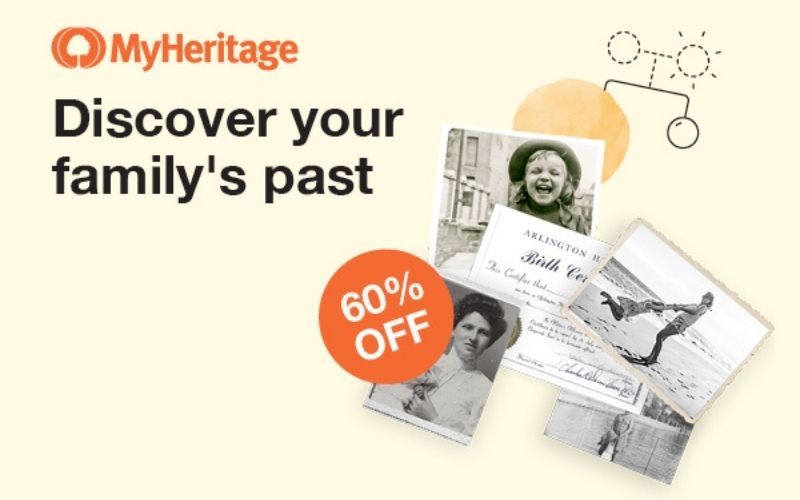 MyHeritage is currently offering 60 percent off of its Complete Plan.