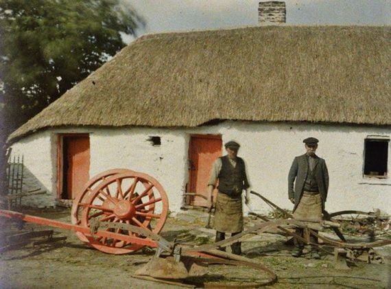 Village wheelwright, County Louth. Village wheelwright, County Louth.