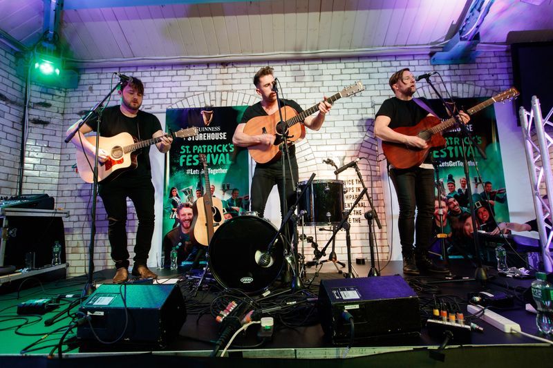 Live music at the Guinness Storehouse St. Patrick's Day Festival