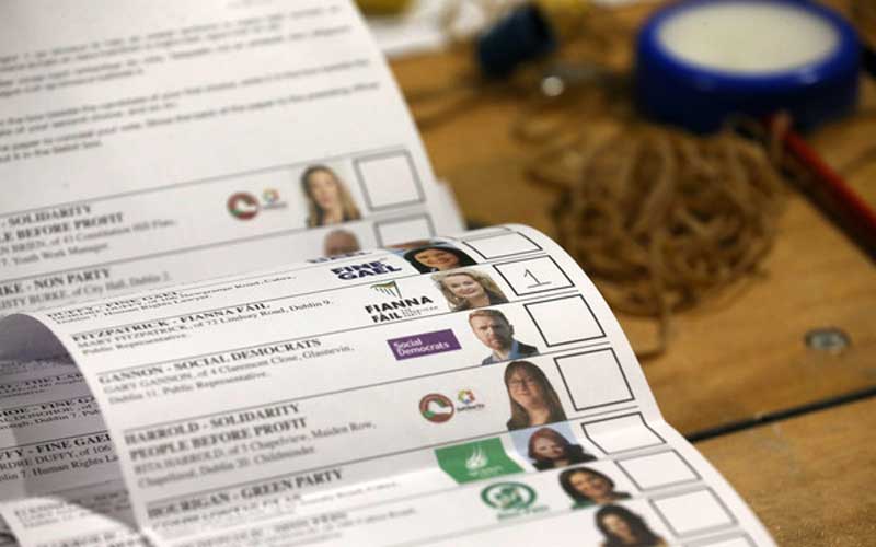 General Election 2020 ballot. Credit: RollingNews.ie