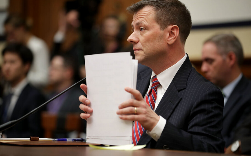 Peter Strzok testifies at his congressional hearing - Getty