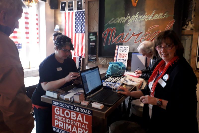 American Democrats abroad voting in Co Galway (Ciaran Tierney)