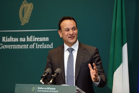Irish Taoiseach (Prime Minister) Leo Vardkar. Irish Taoiseach (Prime Minister) Leo Vardkar.