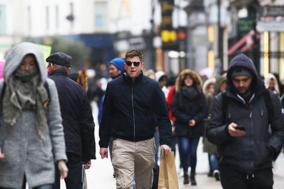 The Irish people: Grafton Street, Dublin.