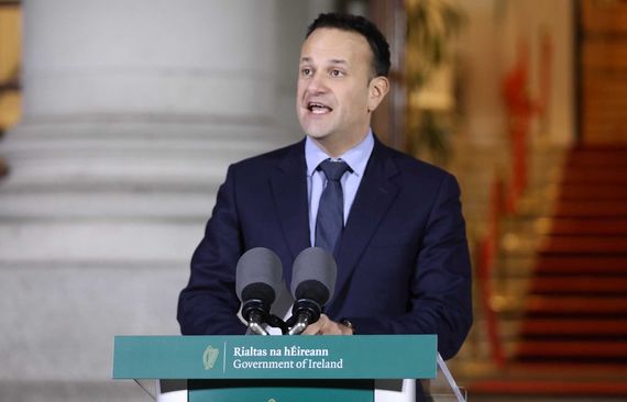 Irish leader Leo Varadkar issues a statement on the Covid-19 outbreak. Irish leader Leo Varadkar issues a statement on the Covid-19 outbreak.