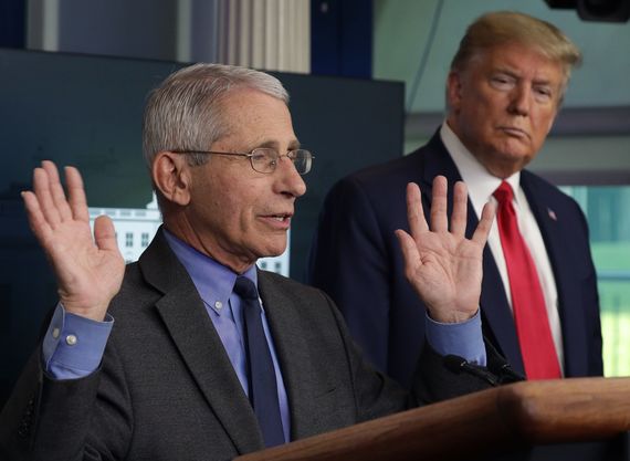Dr. Anthony Fauci and President Trump. Dr. Anthony Fauci and President Trump.