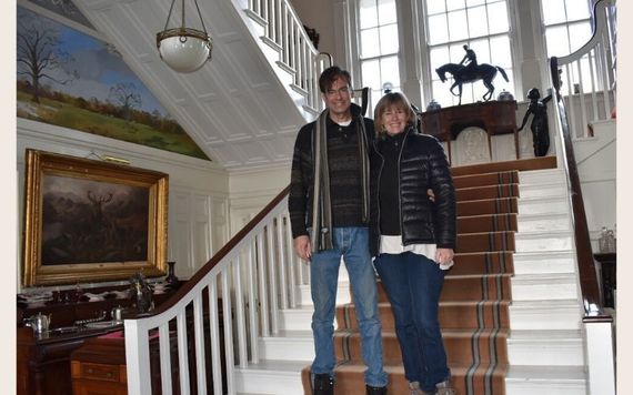 The author and Ruth in the one-time home of the landlord to whom generations of ancestors paid rent in Ireland. Credit: Kathleen Brady The author and Ruth in the one-time home of the landlord to whom generations of ancestors paid rent in Ireland. Credit: Kathleen Brady
