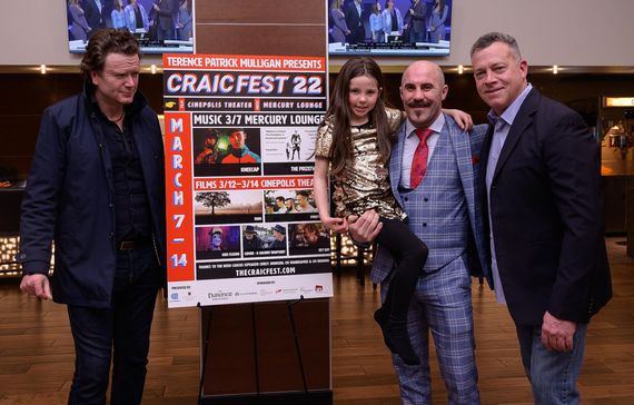 Director Terry McMahon, boxer Spike O'Sullivan and Craic Fest founder Terence Mulligan at the Craic Fest 2020. Director Terry McMahon, boxer Spike O'Sullivan and Craic Fest founder Terence Mulligan at the Craic Fest 2020.