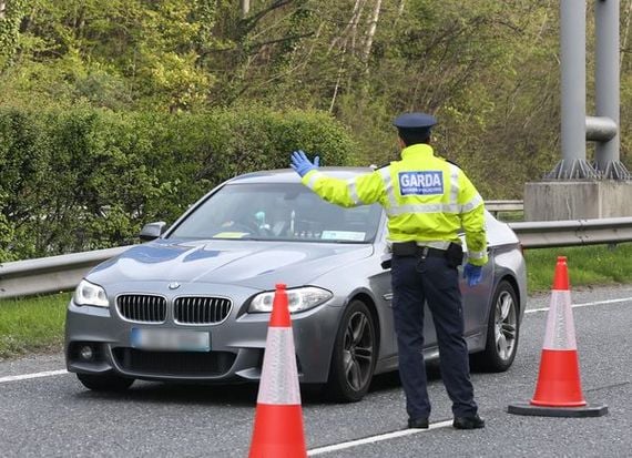 Gardaí carrying out checkpoints in Bray. Rolling News