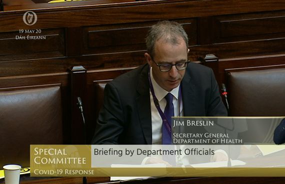 Department of Health Secretary General Jim Breslin. Department of Health Secretary General Jim Breslin.