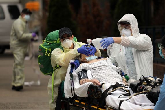 Another critical patient is taken to hospital in America. Another critical patient is taken to hospital in America.