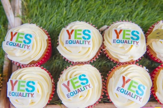 Marriage Equality vote Yes cupcakes to raise the spirits after a hard fought campaign Marriage Equality vote Yes cupcakes to raise the spirits after a hard fought campaign