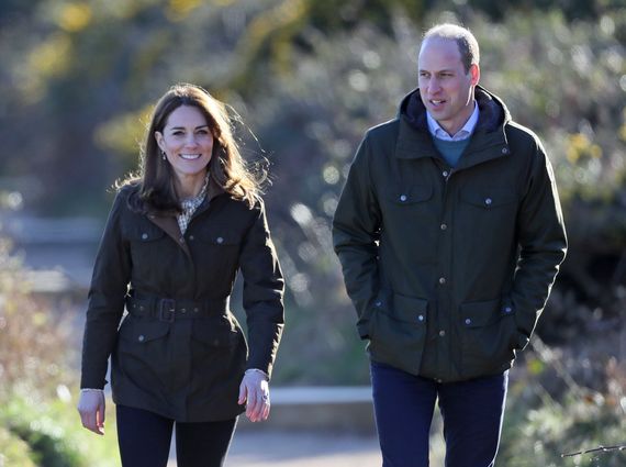 The Duchess and Duke of Cambridge, Kate Middleton and Prince William, walking in Howth, in North Dublin. 