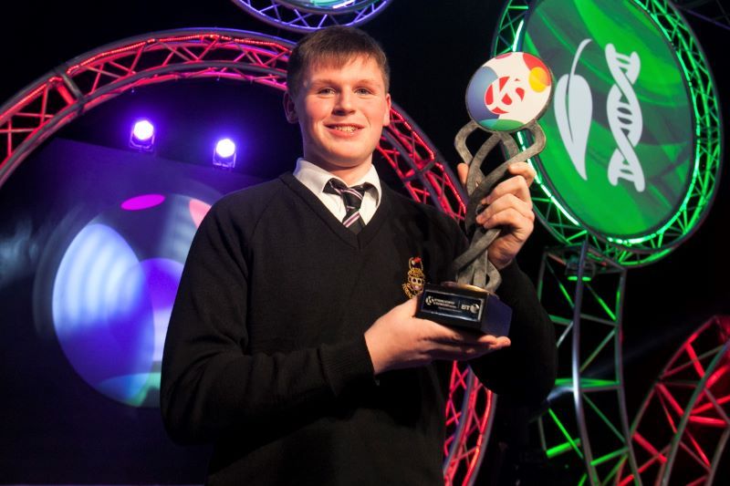 Shane Curran after he won the 53st BT Young Scientist and Technology Exhibition in 2017. (RollingNews.ie)