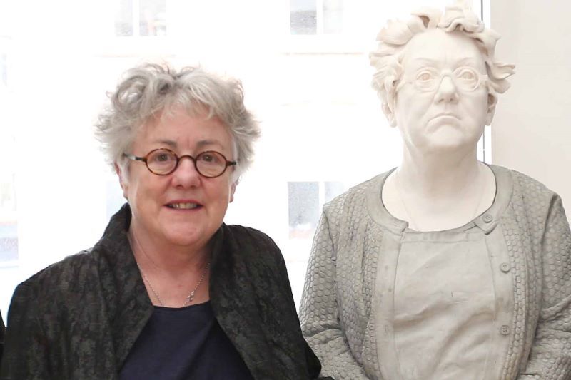 April 3, 2017: heatre director co-founder of Druid Garry Hynes at the unveiling of a portrait of herself by Vera Klute. (RollingNews.ie)