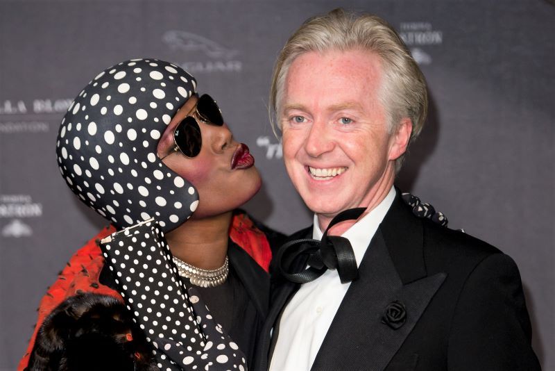 Grace Jones and Philip Treacy attend Isabella Blow: Fashion Galore! at Somerset House on November 19, 2013 in London, England. (Getty Images)