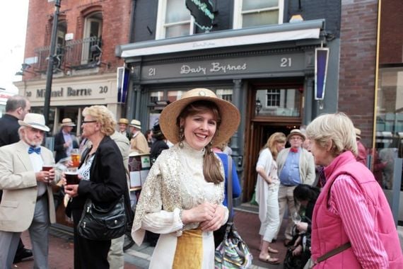 All dressed up on Dublin for Bloomsday. All dressed up on Dublin for Bloomsday.