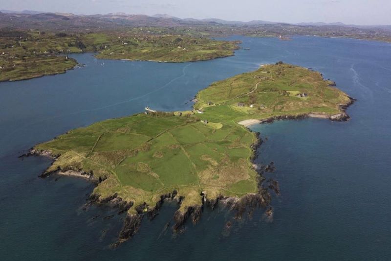 An aerial view of Horse Island off the coast of Co Cork (Montague Real Estate) An aerial view of Horse Island off the coast of Co Cork (Montague Real Estate)