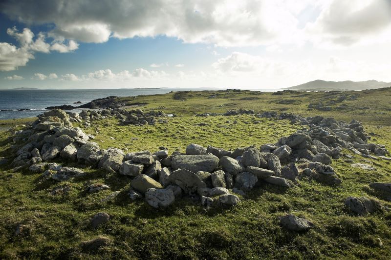 An ancient ring fort on Caher Island, Co Mayo (Getty Images) An ancient ring fort on Caher Island, Co Mayo (Getty Images)