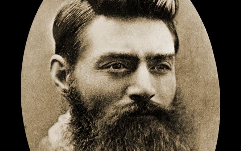 Kelly - Irish outlaw Ned Kelly pictured here on November 10, 1880, the day before his execution. (Public Domain / National Archives of Austrailia)