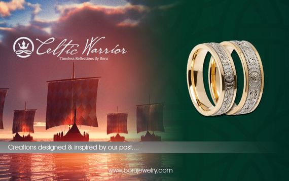 Celtic Warrior wedding rings from Boru Jewelry. Celtic Warrior wedding rings from Boru Jewelry.