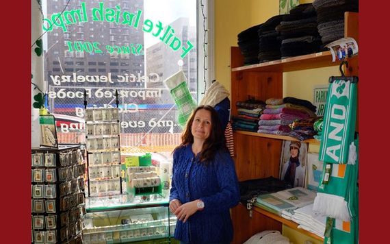 Liza Henedley Betz at her store Failte Irish Imports. Liza Henedley Betz at her store Failte Irish Imports.