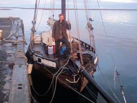 Darragh onboard The Ran.