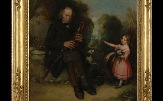 Patrick O'Brien: The Limerick Piper by Joseph Patrick Haverty. (Public Domain)