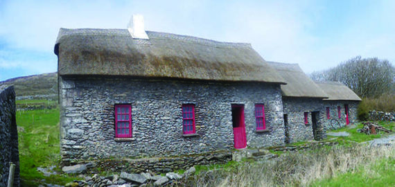 A thatched cottage in County Kerry. A thatched cottage in County Kerry.