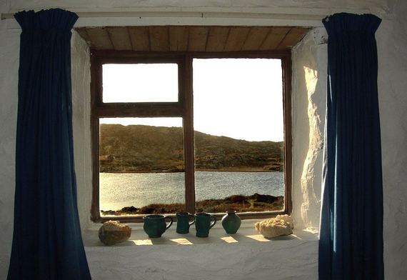 A view from the bedroom windows at Carries Cottage, in Dunloughan, Ballyconneely. A view from the bedroom windows at Carries Cottage, in Dunloughan, Ballyconneely.