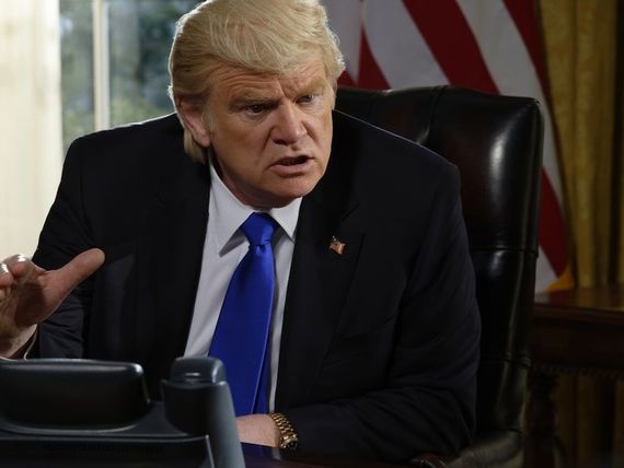 Brendan Gleeson as Donald Trump in The Comey Rule Brendan Gleeson as Donald Trump in The Comey Rule