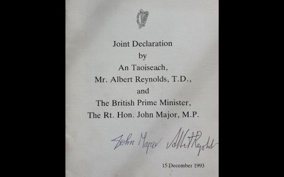 The signed joint declaration will go to auction on September 19. (Sean Eacrett Antiques)