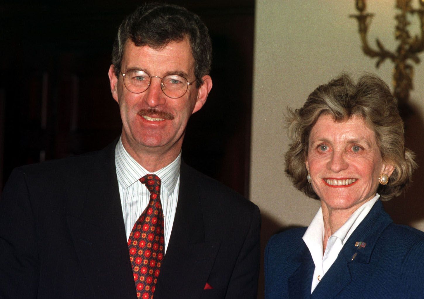 Dick Spring, Trinity alumni, photographed with Jean Kennedy Smith. Dick Spring, Trinity alumni, photographed with Jean Kennedy Smith.