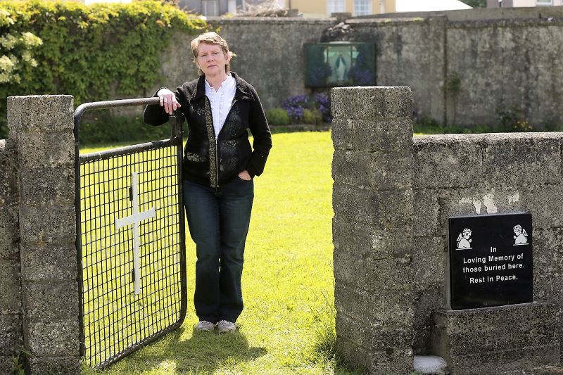 June 2014: Catherine Corless at the Mother and Baby Home in Tuam, Co Galway previously run by Bon Secours. (RollingNews.ie)