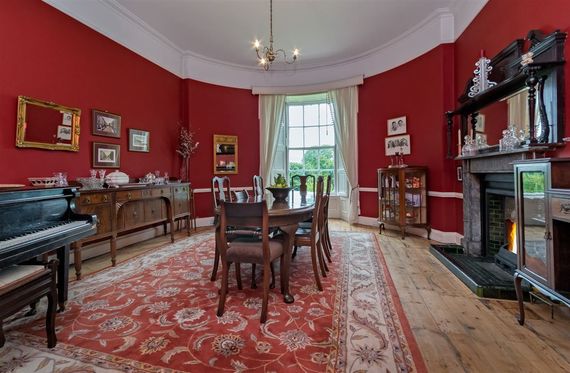 The dining room at The Rectory, in Ballinrobe, County Mayo. The dining room at The Rectory, in Ballinrobe, County Mayo.