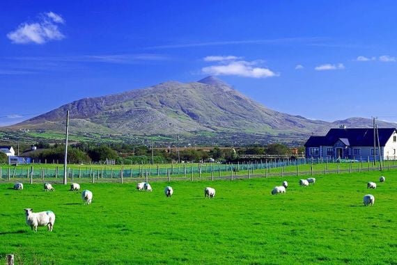 Croagh Patrick, outside Westport, in Mayo. Croagh Patrick, outside Westport, in Mayo.