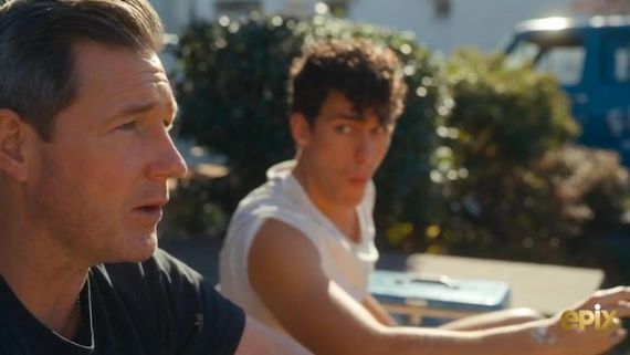 Ed Burns and Sam Vartholomeos in Bridge and Tunell Ed Burns and Sam Vartholomeos in Bridge and Tunell