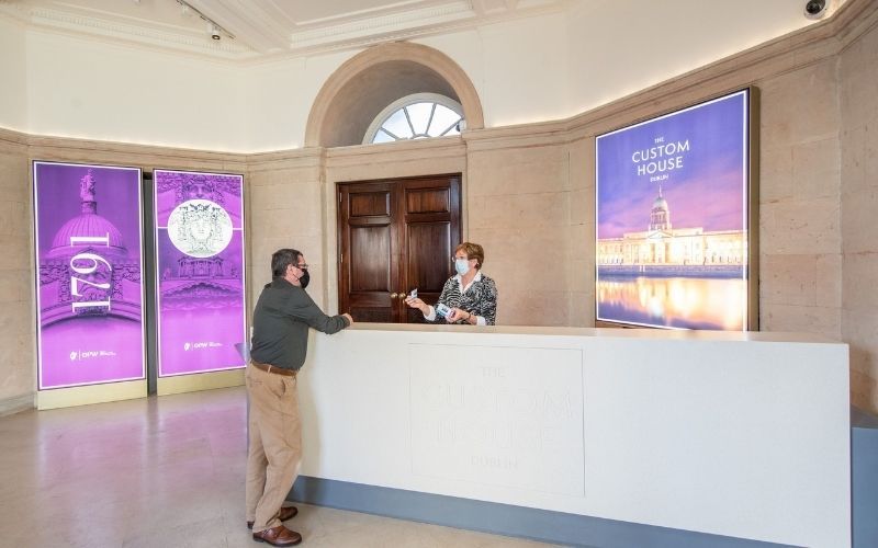 Learn about Dublin's history at the Custom House Visitor Center.  Credit: OPW