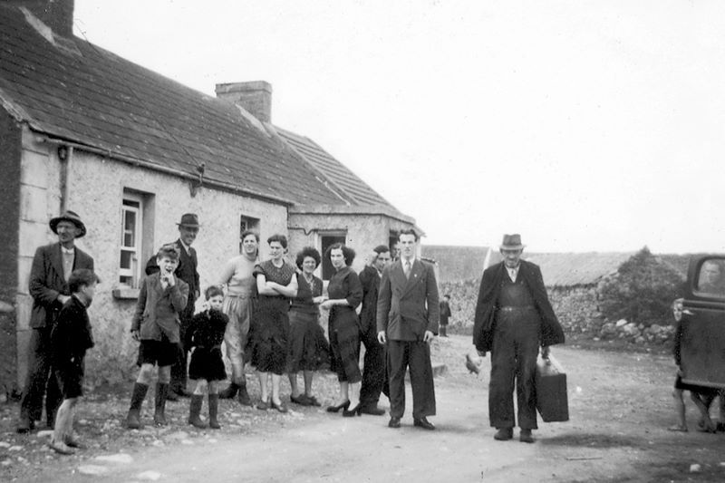 Jean's uncle Tony Dunning on the day he left Ireland in 1952. (Courtesy Jean Farrell)
