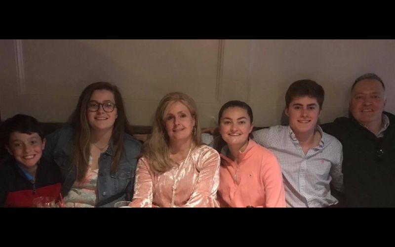 The Mullin family in happier times: Bertie with his four children and wife. (L to R): Aidan, Ciara, Gerri Anne, Catie, Connor, and Bertie.