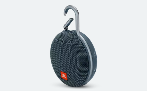 The ultra portable JBL Clip 3 connects easily to your phone or laptop via bluetooth The ultra portable JBL Clip 3 connects easily to your phone or laptop via bluetooth