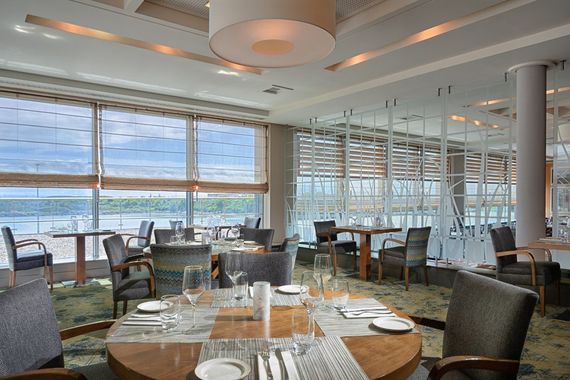 Marinas Restaurant at The Galmont. Marinas Restaurant at The Galmont.