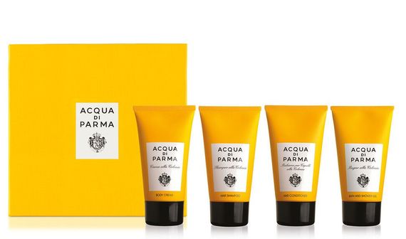 For a touch of luxury to brighten any trip we suggest the iconic Aqua Di Parma Colonia Bath Kit. For a touch of luxury to brighten any trip we suggest the iconic Aqua Di Parma Colonia Bath Kit.