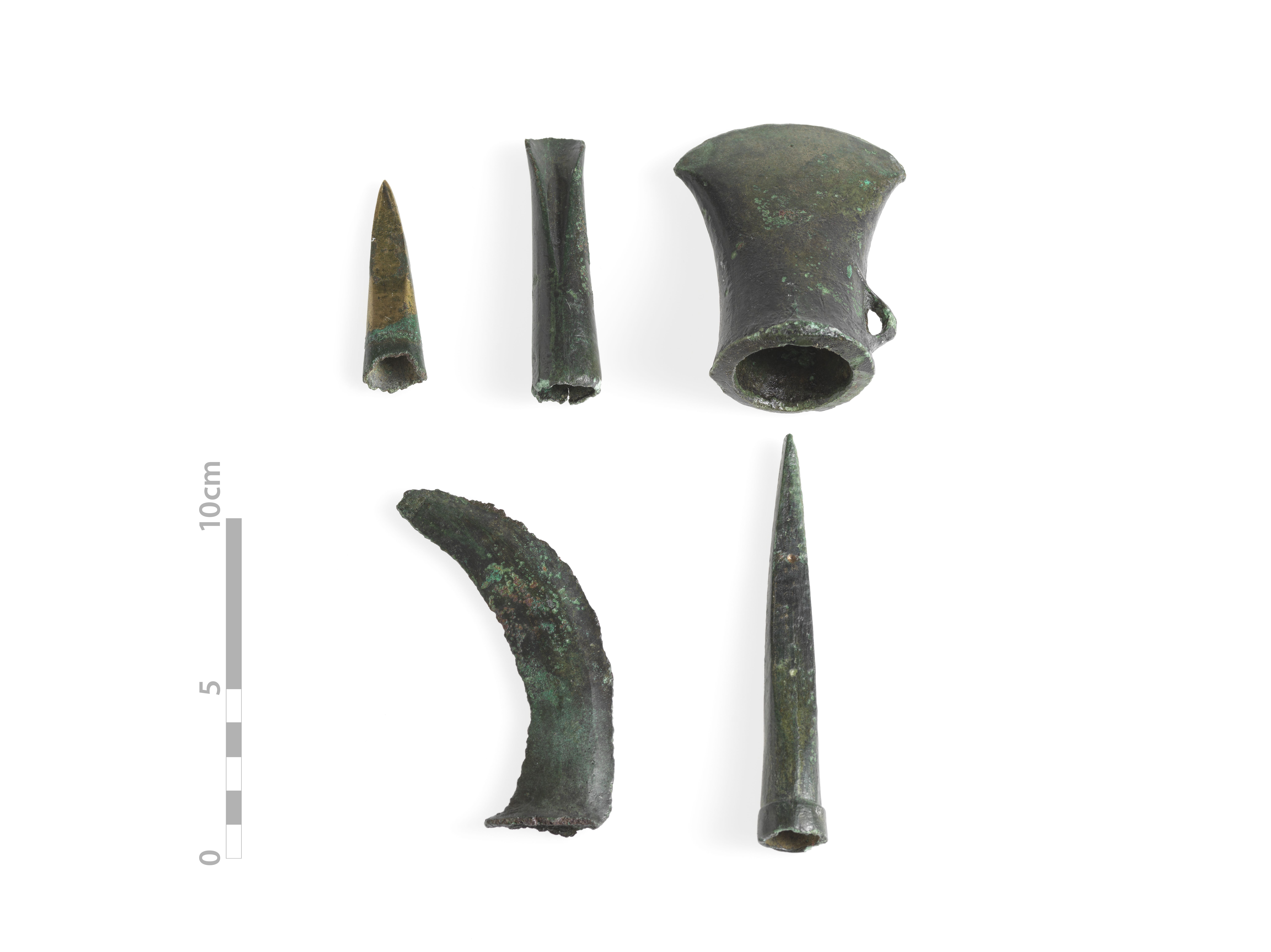 Some of the Bronze Age implements found on the site. National Museum of Ireland