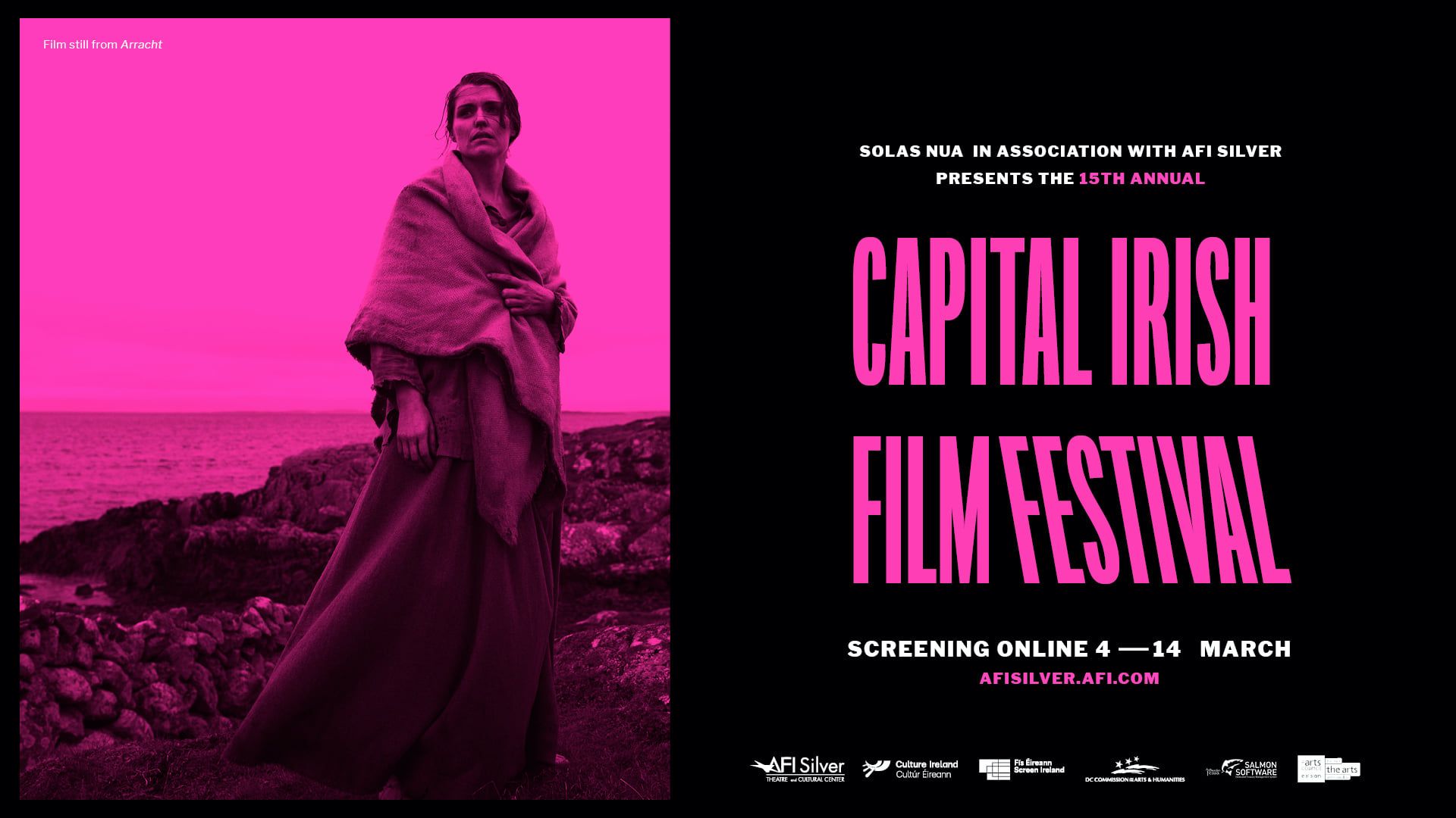 Solas Nua presents the 15th Annual Capital Irish Film Festival in partnership with the AFI Silver Theatre. Solas Nua presents the 15th Annual Capital Irish Film Festival in partnership with the AFI Silver Theatre.
