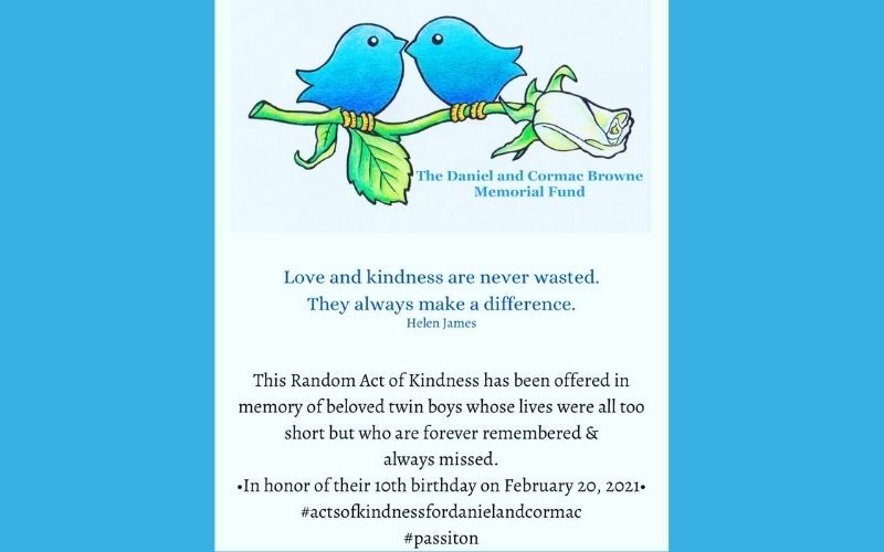 #ActsOfKindnessForDanielAndCormac