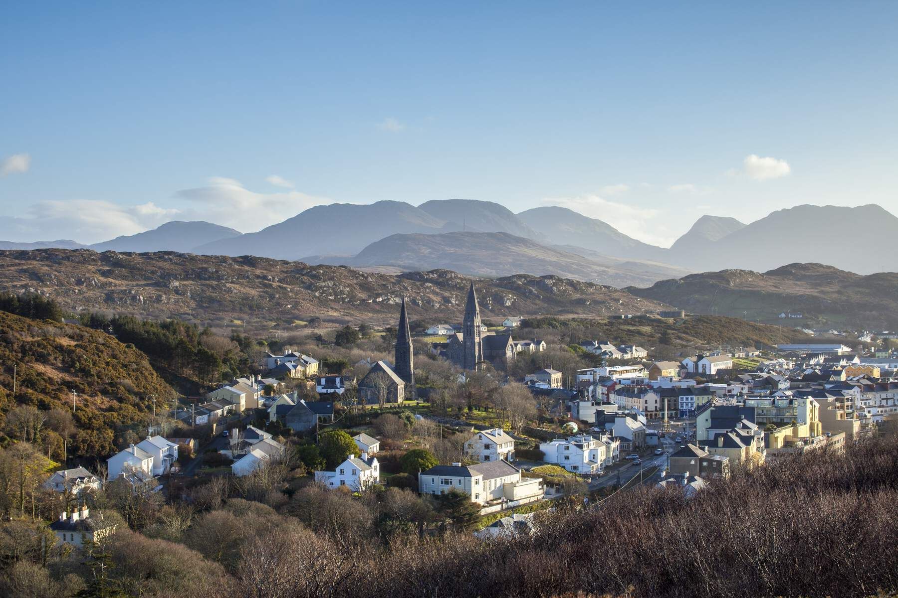 Clifden village is in County Galway Clifden village is in County Galway